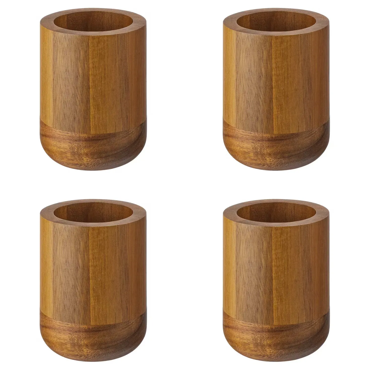 ACACIA Zahnputzbecher 4er-Set