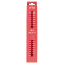 ART BOUGIE Stabkerze Streifen 2er Set