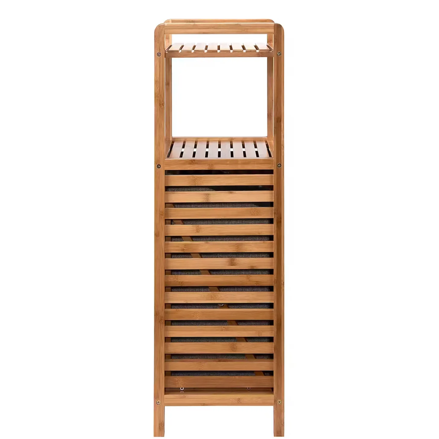 BIG BAMBOO Regal mit Wäschekorb