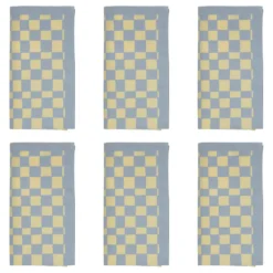 CHECKER STYLE Serviette 6er-Set