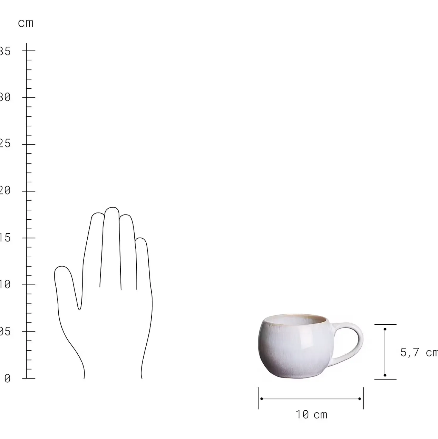 COTTAGE Espressotasse 6er-Set