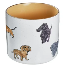 DOG LOVER Blumenübertopf Dackel