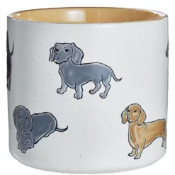 DOG LOVER Blumenübertopf Dackel