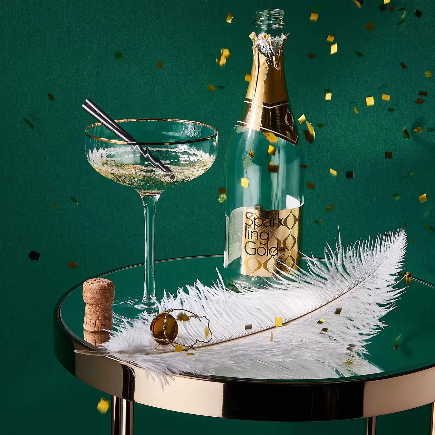 GOLDEN TWENTIES Champagnerschale 4er-Set