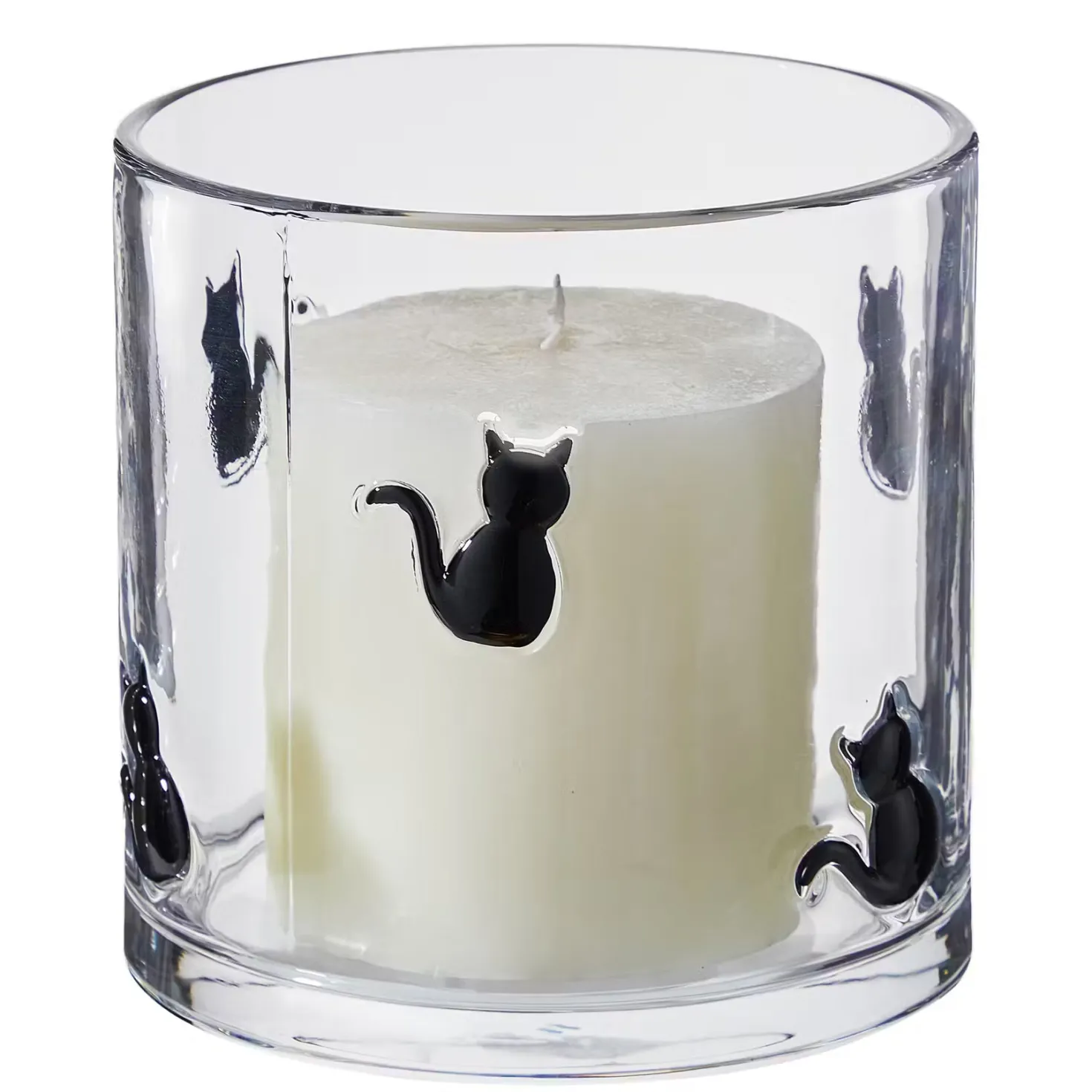 HALLOWEEN Windlicht Katze