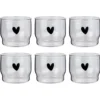 LOVELY Trinkglas Herz 6er-Set