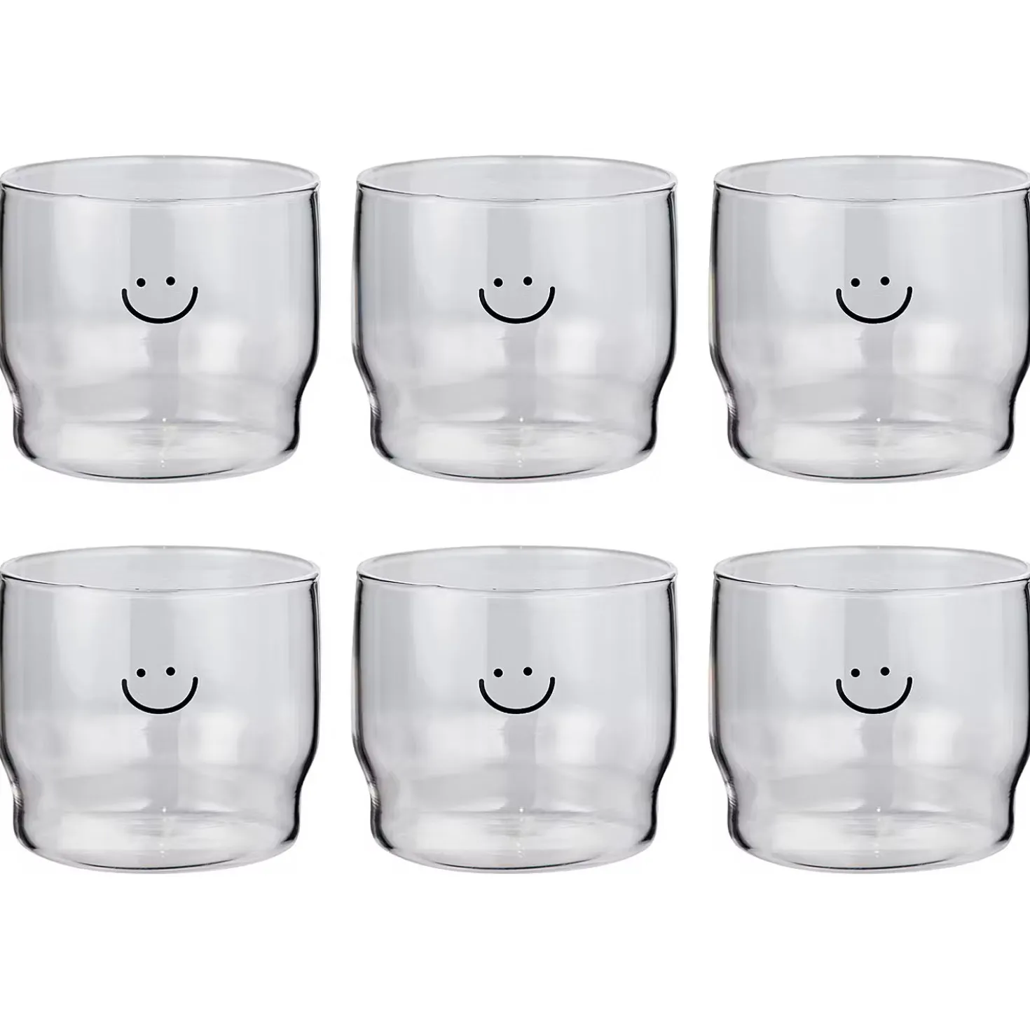 LOVELY Trinkglas Smile 6er-Set