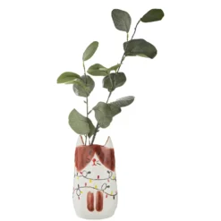 PABLO Vase Katze handbemalt