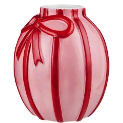 PRESENT Vase mit Schleifendekoration
