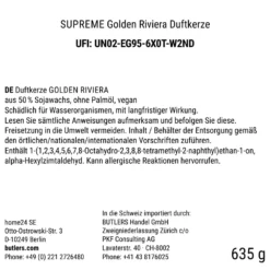 SUPREME Duftkerze Golden Riviera