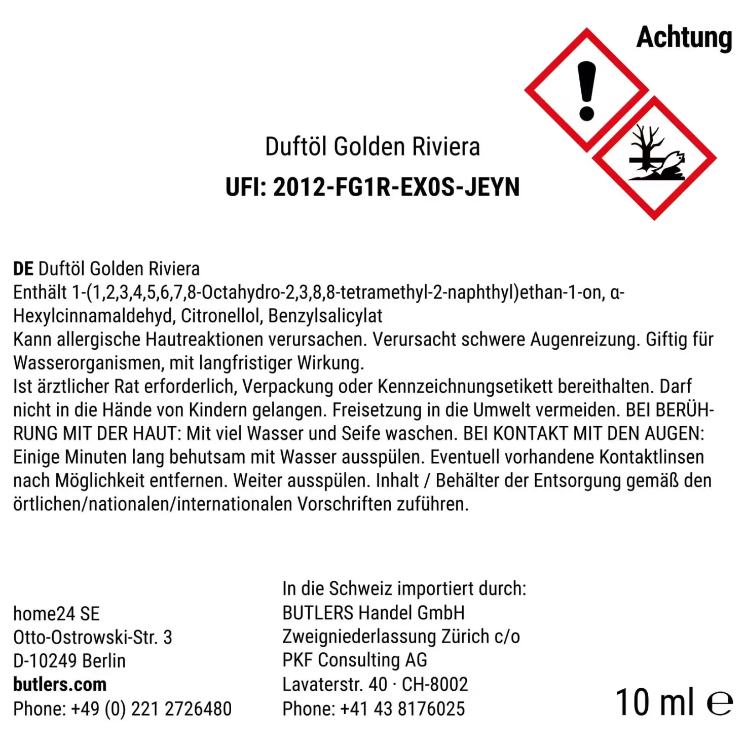 SUPREME Duftöl Golden Riviera