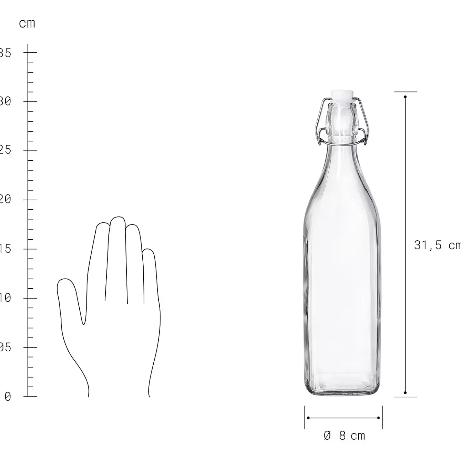 SWING Flasche mit Bügelverschluss 6er-Set