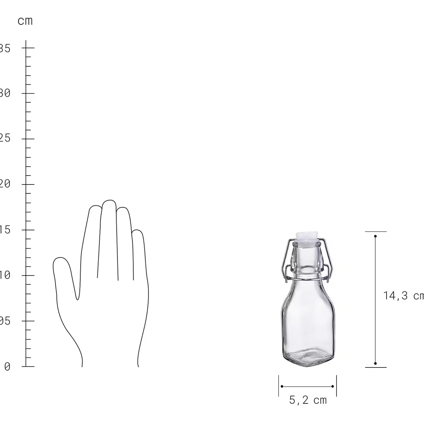 SWING Flasche mit Bügelverschluss 6er-Set