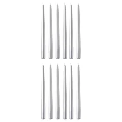 TWIN FLAME konische Zwillingskerze 12er-Set
