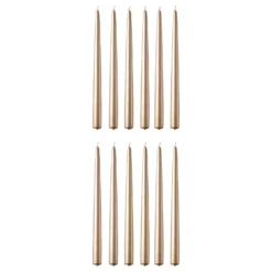 TWIN FLAME konische Zwillingskerze 12er-Set